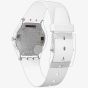 Swatch Unisex White Classiness Strap Watch SS08K102-S14
