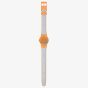 Swatch View From A Mesa Orange & Light Blue Watch LO116