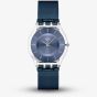 Swatch Essentials Cool Skies Blue Mesh Watch SS08K120M