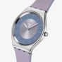 Swatch Lyrically Lavender Matt Purple Strap Watch SYXS157