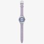Swatch Lyrically Lavender Matt Purple Strap Watch SYXS157
