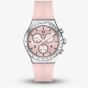 Swatch Poppingly Pink Chronograph Watch YVS532