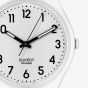 Swatch Unisex Just White Soft Strap Watch SO28W107-S14