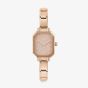 Nomination CLASSIC Paris Pink Glitter Rectangular Dial Rose Gold-Tone Bracelet Watch 076031/025