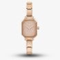 Nomination CLASSIC Paris Pink Glitter Rectangular Dial Rose Gold-Tone Bracelet Watch 076031/025