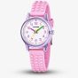 Calypso Girls Pink Rubber Strap Watch K5876/1