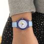 Calypso Girls Blue Rubber Strap Watch K5876/2