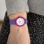 Calypso Girls Purple Rubber Strap Watch K5876/3