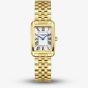Lee Cooper Ladies White Mother of Pearl Rectangle Dial Golden Bracelet Watch LC08135.120