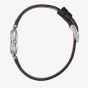 Lee Cooper Ladies White Dial Black Leather Strap Watch LC08205.331