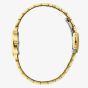 Lee Cooper Ladies White Mother of Pearl Rectangle Dial Golden Bracelet Watch LC08203.120