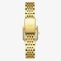 Lee Cooper Ladies White Mother of Pearl Rectangle Dial Golden Bracelet Watch LC08203.120