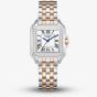 Lee Cooper Ladies Silver Square Dial Two Tone Bracelet Watch LC08398.530