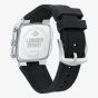Lee Cooper Mens Black Dial Silicone Strap Watch LC08420.351
