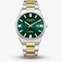 Lee Cooper Mens Green Dial Two Tone Bracelet Watch LC08262.270
