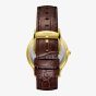 Lee Cooper Mens Green Dial Brown Leather Strap Watch LC08379.172