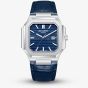 Lee Cooper Mens Blue Square Dial Leather Strap Watch LC08268.399