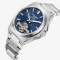 Lee Cooper Mens Blue Dial Automatic Bracelet Watch LC08229.390