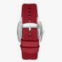 Lee Cooper Mens Red Skeleton Dial Automatic Rubber Strap Watch LC08074.388
