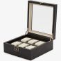 WOLF Palermo Black Anthracite 6 Piece Watch Box 213802