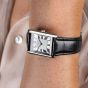Accurist Rectangle Ladies Black Watch 71001
