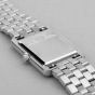Accurist Rectangle Silver White Dial Watch 71006