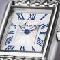 Accurist Rectangle Silver With Blue Roman Numerals Watch 71007