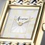 Accurist Rectangle Ladies Two Tone Watch 71009