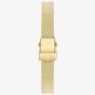 Accurist Ladies Jewellery Onyx Dial Gold Plated Bracelet Watch 78002