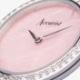 Accurist Ladies Jewellery Rose Quartz Dial Bracelet Watch 78005