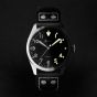 Accurist Aviation Black Leather Watch 76004