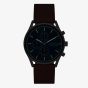 Skagen Holst Chronograph Brown Leather Strap Watch SKW6916