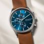 Skagen Holst Chronograph Brown Leather Strap Watch SKW6916