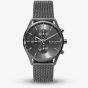 Skagen Mens Holst Chronograph Charcoal Steel Mesh Watch SKW6608