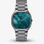 Skagen Mens Mellem Three-Hand Green Dial Gunmetal Bracelet Watch SKW6954
