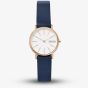 Skagen Ladies Signatur Lillie Blue Leather Strap Watch SKW2838