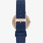 Skagen Ladies Signatur Lillie Blue Leather Strap Watch SKW2838