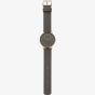 Skagen Unisex Signatur Grey Leather Strap Watch SKW2794