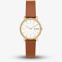 Skagen Ladies Signatur Lillie Brown Leather Strap Watch SKW3121