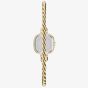 Skagen Ladies Mellem Micro Two-Hand Gold-Tone Twisted Chain Bracelet Watch SKW3181