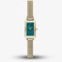 Skagen Ladies Hagen Micro Two-Hand Green Dial Gold-Tone Mesh Bracelet Watch SKW3186
