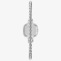 Skagen Ladies Mellem Micro Two-Hand Silver Twisted Chain Bracelet Watch SKW3197