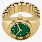 Fossil Ladies Gold Tone Ring Watch ES5308