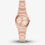 Fossil Ladies Everett Rose Gold Dial Bracelet Watch ES5491