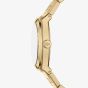 Fossil Ladies Everett Green Dial Golden Bracelet Watch ES5493