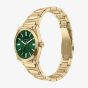 Fossil Ladies Everett Green Dial Golden Bracelet Watch ES5493