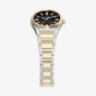 Fossil Ladies Everett Black Dial Two Tone Bracelet Watch ES5495