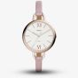 Fossil Ladies Annette Pink Strap Watch ES4356