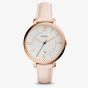 Fossil Jacqueline Date Blush Leather Strap Watch ES3988