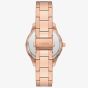 Fossil Ladies Stella Rose Gold-Plated Flower Dial Watch ES5192
